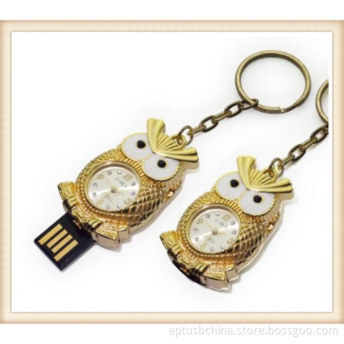 Diamond Material Lovely Clock USB Memory Stick